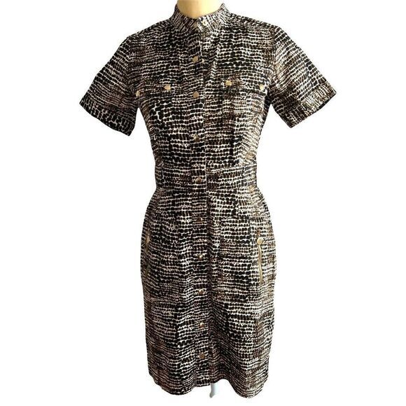MARVIN RICHARDS‎ Dress Size 4P Animal print 4 pockets - Picture 1 of 12